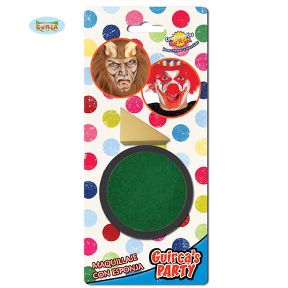 Maquillaje con Esponja Verde Oscuro 9gr.