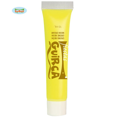 Tubo Maquillaje Crema Amarillo Neón 10Ml
