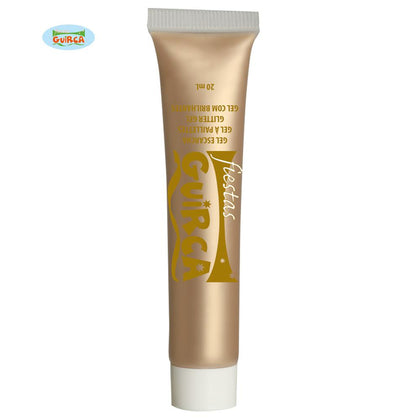 Tubo Maquillaje Crema Oro 20ml.
