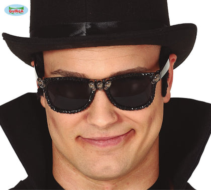 Gafas Negras Calaveras Hombre