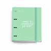 Carpeta Cartón con Bloc A4 100 Hojas Cuadrícula Interior 5 Colores Messages Miquelrius Menta