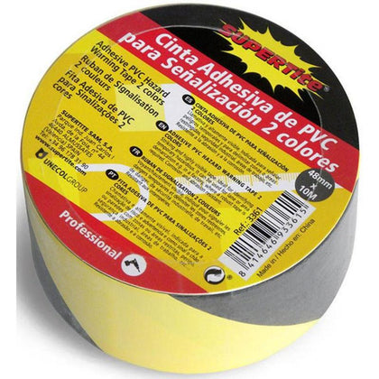 Cinta Adhesiva Señalización PVC 48 mm x 10 m 2 Colores