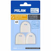 Blister 3 Gomas de Recambio Afilaborra Capsule MILAN