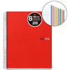 Cuaderno A4 Notebook 8 Pp Rojo 200 Hojas