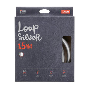 Flexo de Ducha 1,5 m Loop Silver Gris Satinado