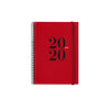 Agenda Esp.Plus 155x213 S/VH PP con Goma Urban Rojo MR