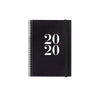 Agenda Esp.Plus 155x213 D/P PP con Goma Urban Negro MR