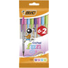Bolígrafo Cristal Fun 6+2 unidades Bic