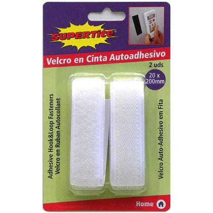 Velcro en Cinta Autoadhesivo 20 x 200 mm