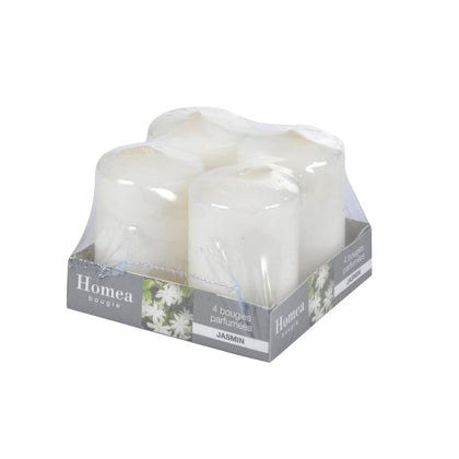 Set de 4 Velas Cilindro 4x6cm con Aroma