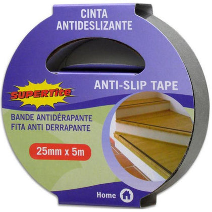 Cinta Antideslizante Negra 25 mm x 5 m