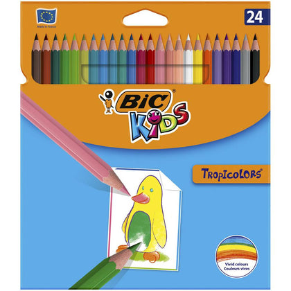 Caja de 24 lápices Color Tropicolors Bic