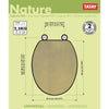 Asiento WC Madera Acabado Bambu Nature