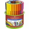 Cubilete Metal con 45 Rotuladores Faber-Castell Connector
