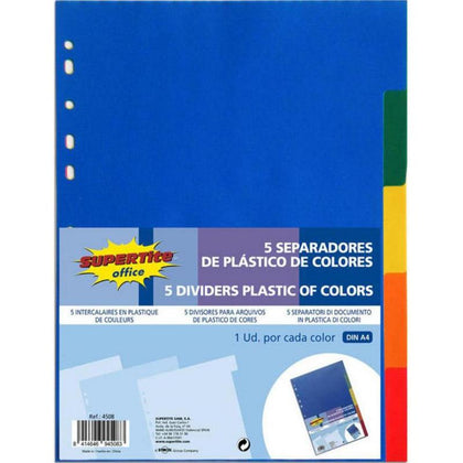 Separadores de Plastico de Colores 5 Colores