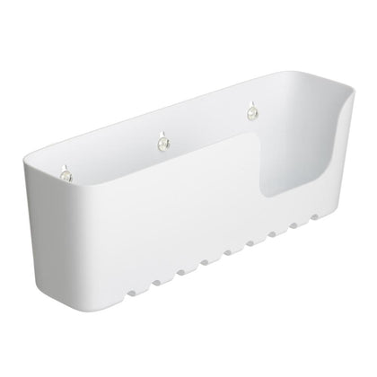 Cestillo Rectangular Grande 3 Ventosas Blanco Opaco