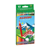 Estuche 12 Lápices de Color Borrables Alpino