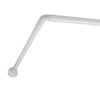 Barra de Cortina Blanca Angular 80 x 140-200 cm