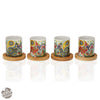 Set 4 Tazas de Bambú Giardino