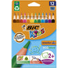 Lápices de Colores Triangulares Pack 12 Bic