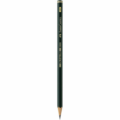 Lápiz CASTELL 9000 Graduación 3H para Escribir y Abocetar Faber Castell Negro