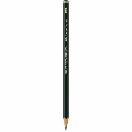 Lápiz CASTELL 9000 Graduación 4H para Escribir y Abocetar Faber Castell Negro