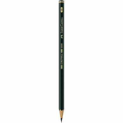Lápiz CASTELL 9000 Graduación 5B para Escribir y Abocetar Faber Castell Negro