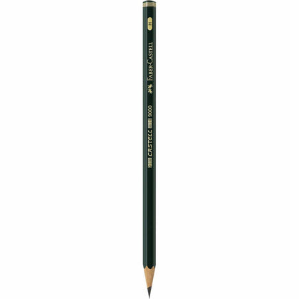 Lápiz CASTELL 9000 Graduación H para Escribir y Abocetar Faber Castell Negro