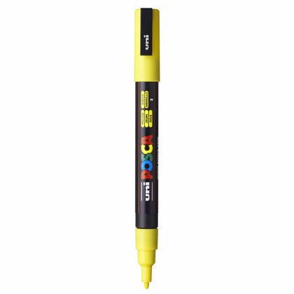 Marcador De Pintura Base Uni Posca Al Agua 0,9-1,3 Mm. Amarillo