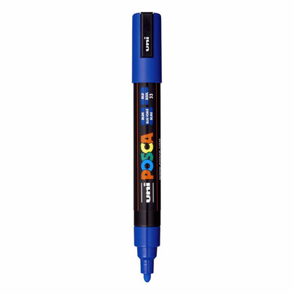 Marcador De Pintura Base Uni Posca Al Agua 1,8-2,5 Mm. Azul