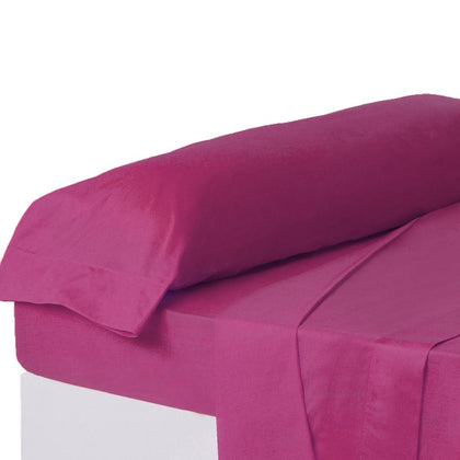 Funda de Almohada Cama 135 Fucsia 155 x 45 cm