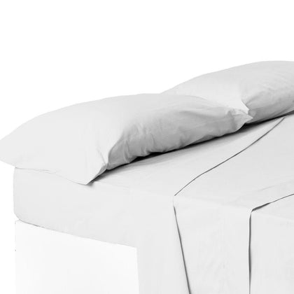 Set 2 Funda de Almohada Cama 150 Blanco 85 x 45 cm