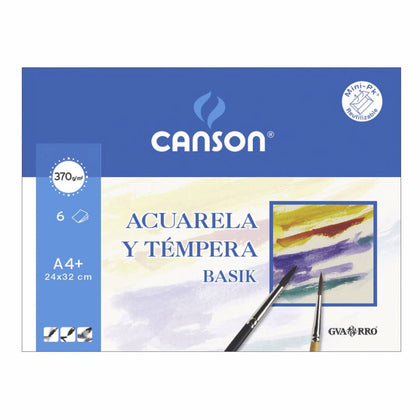 Minipack A4+ 6h. Guarro Acuarela Basik 370gr