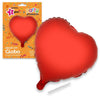 Globo Poliamida Corazón 49x46 cm con Tubito para Inflar 15 cm Varios Colores