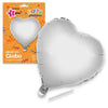 Globo Poliamida Corazón 49x46 cm con Tubito para Inflar 15 cm Varios Colores