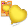 Globo Poliamida Corazón 49x46 cm con Tubito para Inflar 15 cm Varios Colores