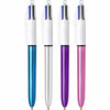 Pack 3 Bolígrafos 4 Colores Shine Bic