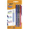 Pack 3 Bolígrafos Borrables Gelocity Illusion + 2 Recargas Bic Multicolor