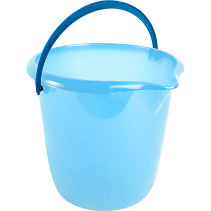 Cubo de Agua Redondo con Pico Traslucido 10 L