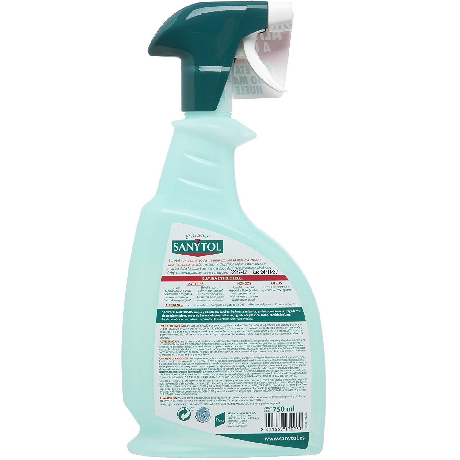 Desinfectante Aerosol Sanytol 300ml Multiusos Aromatizante