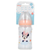 Biberón Cuello Ancho 240ml Tetina Silicona 3 Posiciones Minnie Indigo Dreams