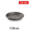 Plato Maceta Antracita Ø 26 cm
