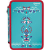 Plumier 34 Piezas Dos Pisos ETHNIC MAPED Morado/Verde