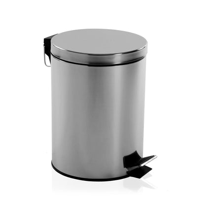 Papelera con Tapa Inox 5L