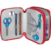Plumier 34 Piezas Dos Pisos ETHNIC MAPED Morado/Verde