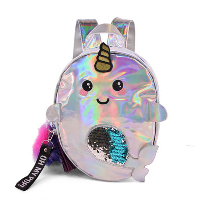 OHMYPOP Plateado Mochila Body Pq Narval