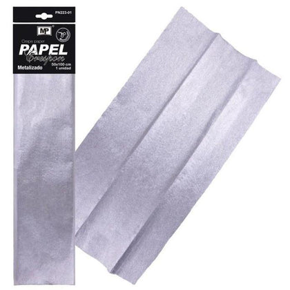 Papel Crespón Metálico 50x100 cm
