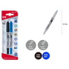 Pack 2 Marcadores Permanentes de Doble Punta Azul y Negro