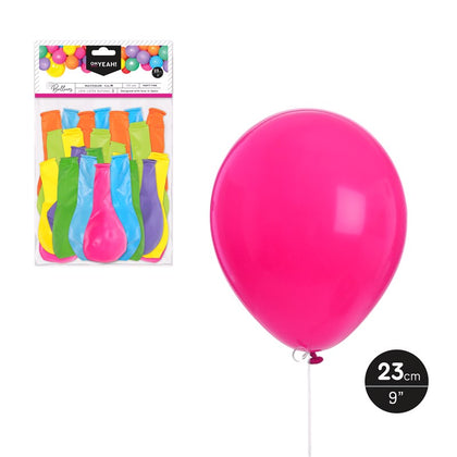 Globo Colores Surtidos 23cm Látex 100 Uds