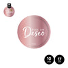 Platos Cartón Rose Gold Borde Oro 17Cm 10Uds